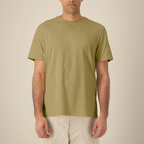 T-shirt manches courtes vert olive