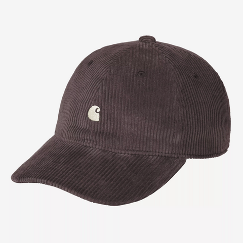 Casquette en velours côtelé fin Carhartt Wip marron shale