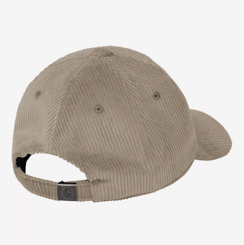 Casquette en velours côtelé fin Carhartt Wip beige iroko