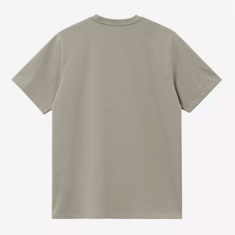Tee shirt à poche poitrine Carhartt WIP vert shady green