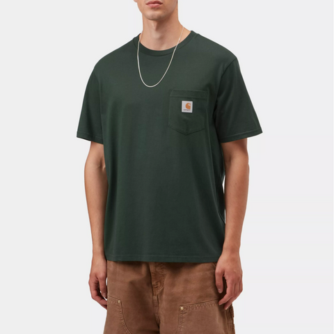 Tee shirt à poche poitrine Carhartt WIP dark scarab