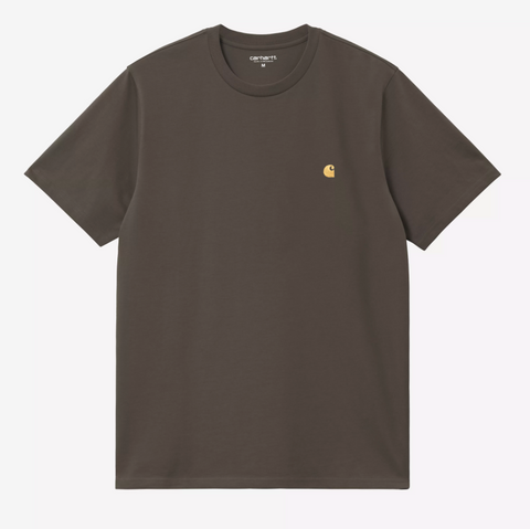 Tee shirt Carhartt WIP en jersey de coton épais vert bronze
