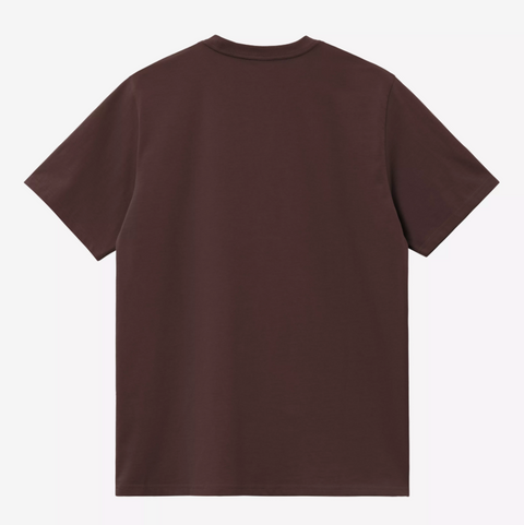 Tee shirt Carhartt WIP en jersey de coton épais marron palissandre