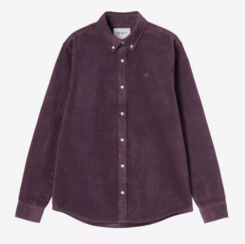 Chemise en velours épais cosy purple