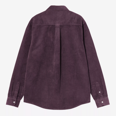 Chemise en velours épais cosy purple