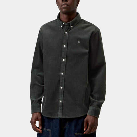 Chemise en velours épais Carhartt WIP raven green