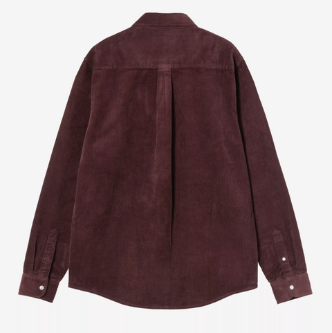 Chemise en velours épais Carhartt WIP rouge amarone