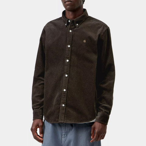 Chemise en velours épais Carhartt WIP tobacco