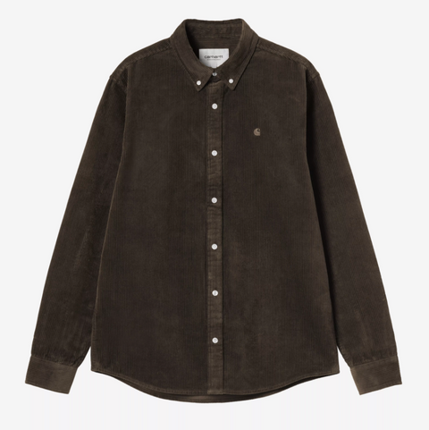 Chemise en velours épais Carhartt WIP tobacco
