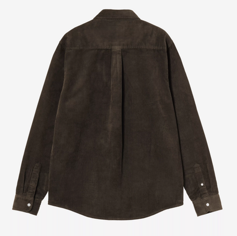 Chemise en velours épais Carhartt WIP tobacco