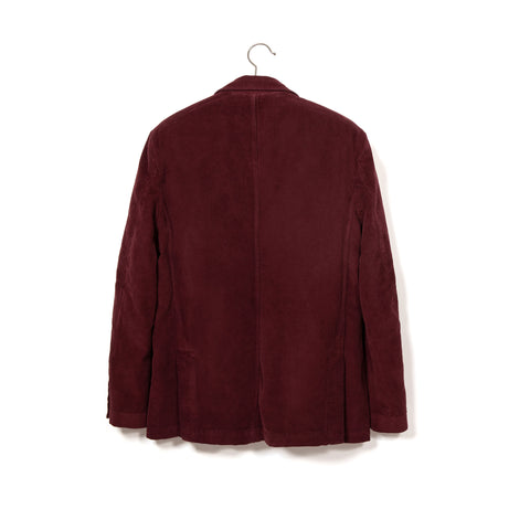 Veste en velours lavée vino