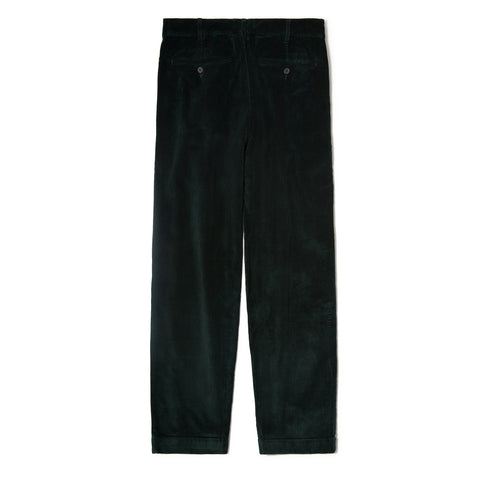 Chino en velours vert cèdre
