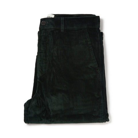 Chino en velours vert cèdre