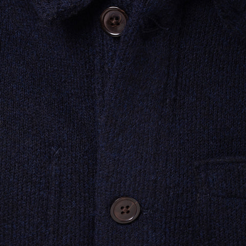 Veste de peintre Lafaurie en laine bleu navy