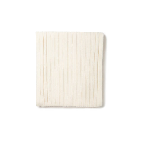 Écharpe tricotée à côtes panna