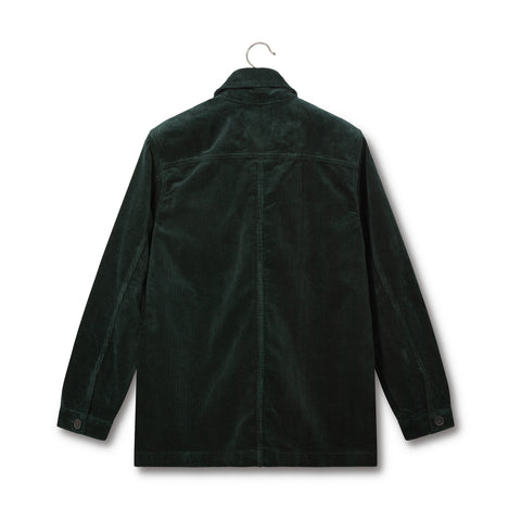 Veste de peintre Lafaurie en velours vert cèdre