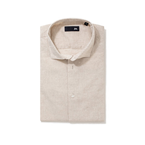 Chemise en lin & coton naturel