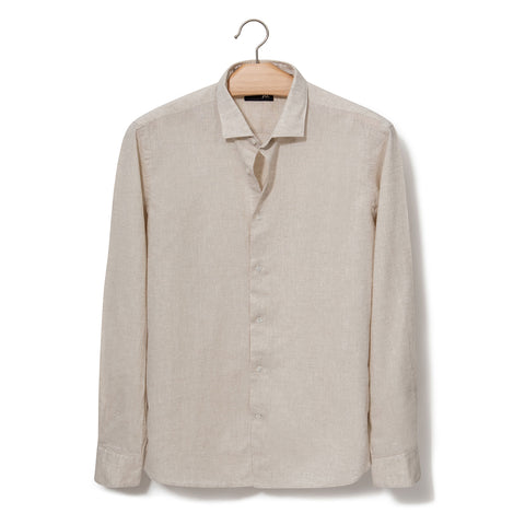 Chemise en lin & coton naturel