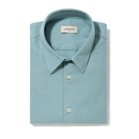 Chemise Lafaurie en oxford de coton amazonite