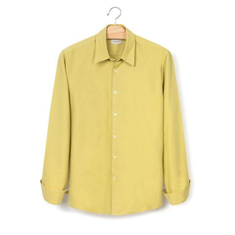 Chemise Lafaurie en oxford de coton citrine