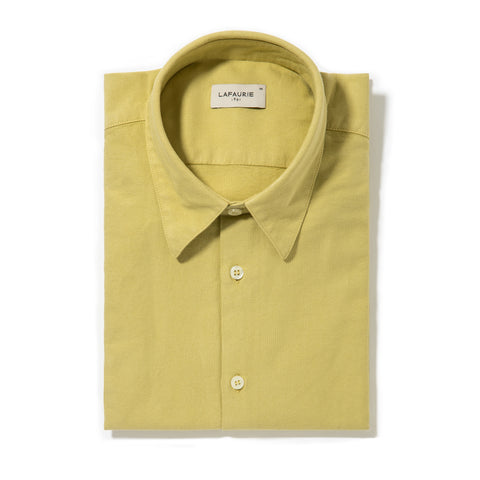 Chemise Lafaurie en oxford de coton citrine