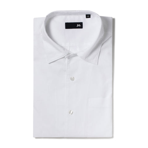 Chemise manches courtes en coton nid d'abeille