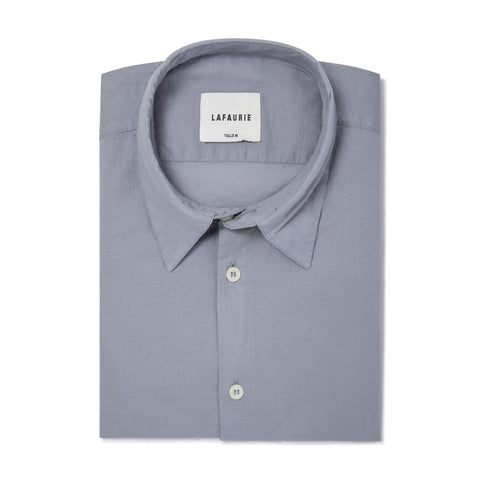 Chemise Lafaurie en voile de coton bleu horizon