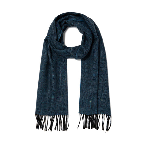 Écharpe à chevrons bleu royal