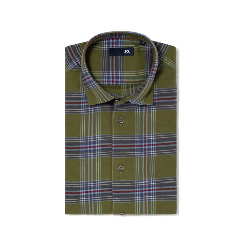 Chemise à carreau verte