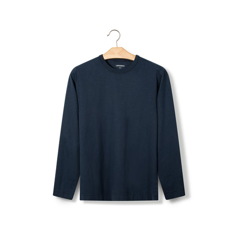 Tee shirt manches longues bleu