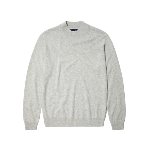 Pull col cheminée gris perle