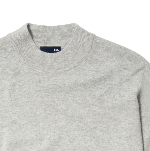 Pull col cheminée gris perle
