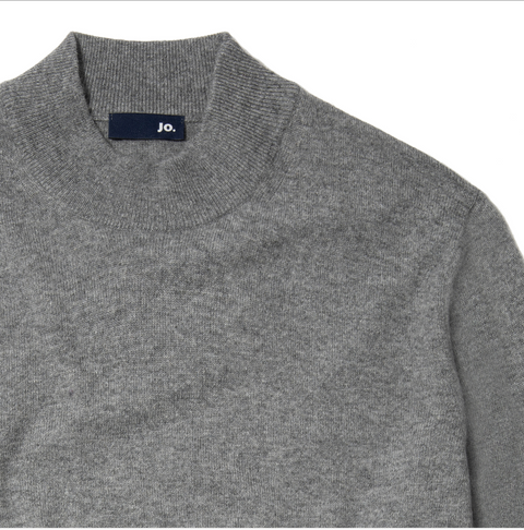 Pull col cheminée gris piombo