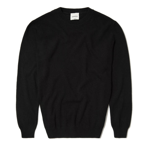 Pull Lafaurie en laine à col rond noir