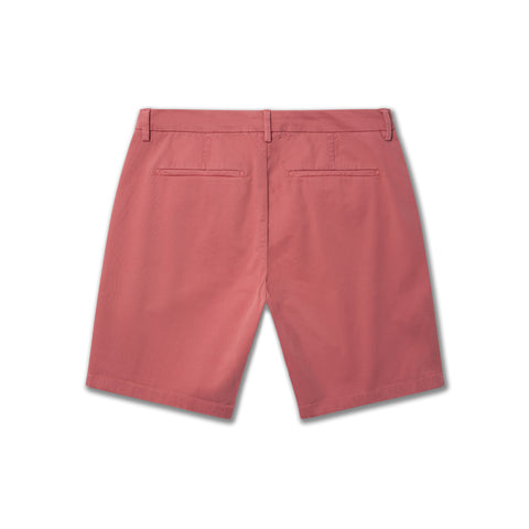 Bermuda à pince en coton sangria