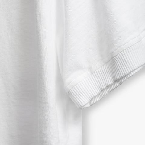 Tee shirt en coton flamé blanc