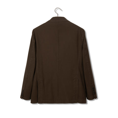 Veste en coton lavé marron