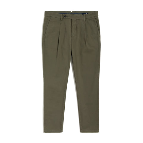 Chino à pinces kaki