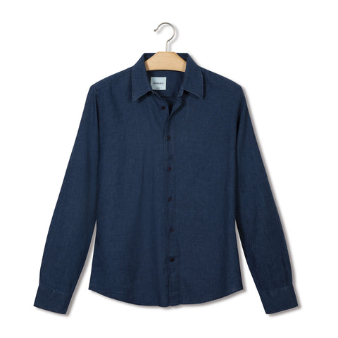Chemise Lafaurie en lin indigo