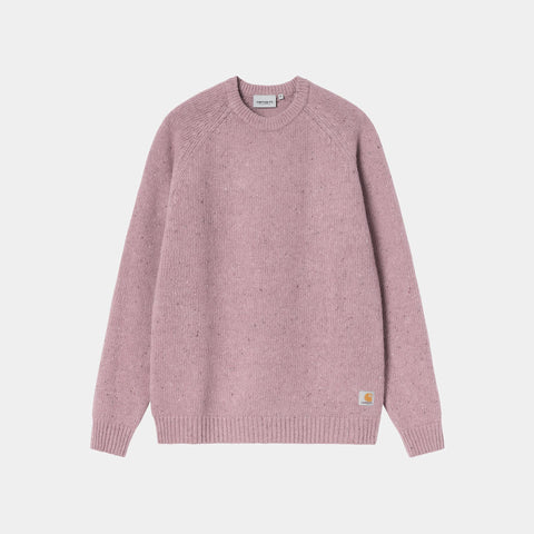 Gros pull en laine & coton Carhartt WIP rose hortensia