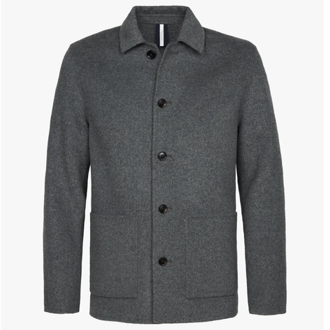 Veste souple en lainage gris