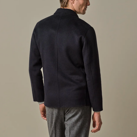 Veste souple en lainage marine