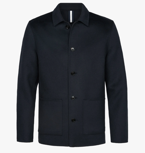 Veste souple en lainage marine