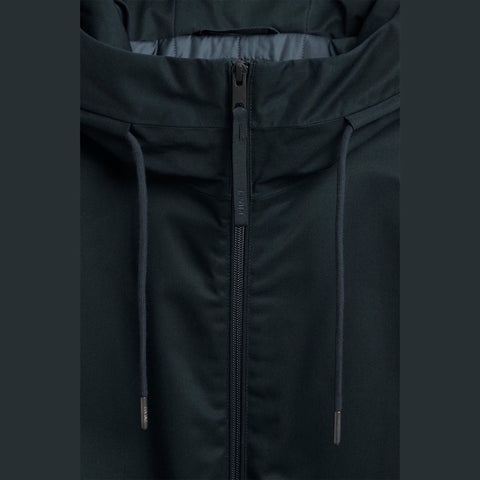 Parka courte en coton imperméable marine