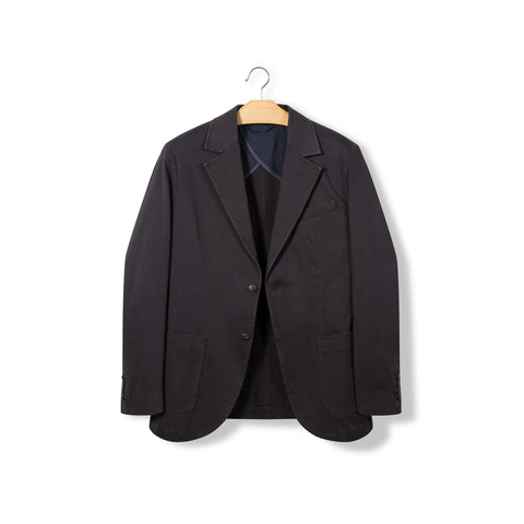 Veste en coton lavée bleu foncée