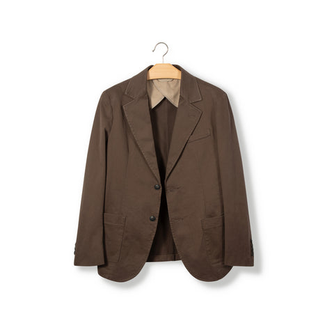 Veste en coton lavée truffe