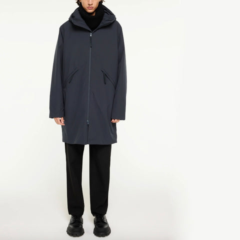Parka longue inter-saison gris
