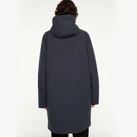 Parka longue inter-saison gris