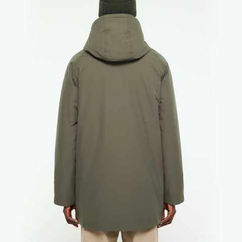 Parka longue mi-longue plein hiver vert