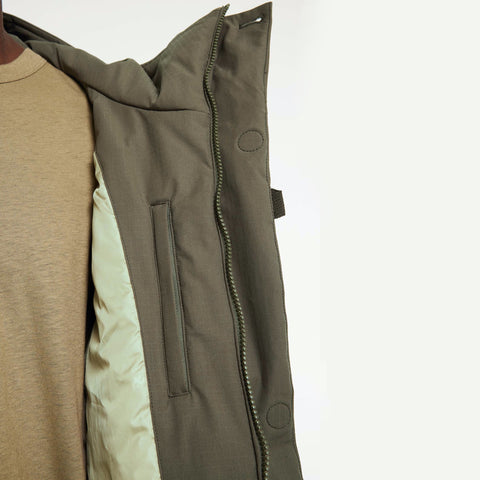 Parka longue mi-longue plein hiver vert